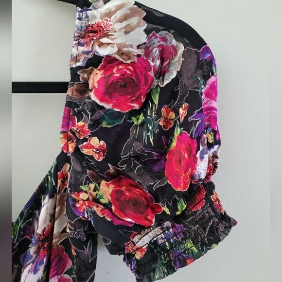 Alice + Olivia Mina puff sleeve mini dress size 4 - Picture 7 of 16